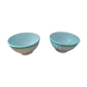 Porcelain bowls italy bordered green