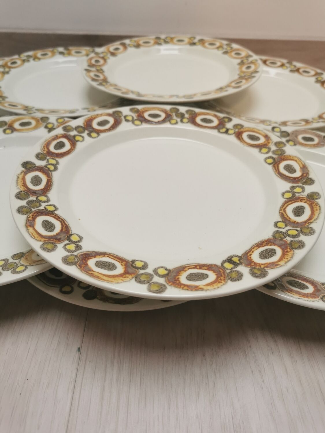 Dessert asiattes vintage set of 12 Royal Coppennagen "nucella"