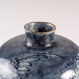 Art Nouveau Vase Herons and Flowers, J.W. Mijnlieff, Holland Utrecht 1900s