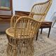 Fauteuil en Rotin Bambou vintage 1950s design -H85cm