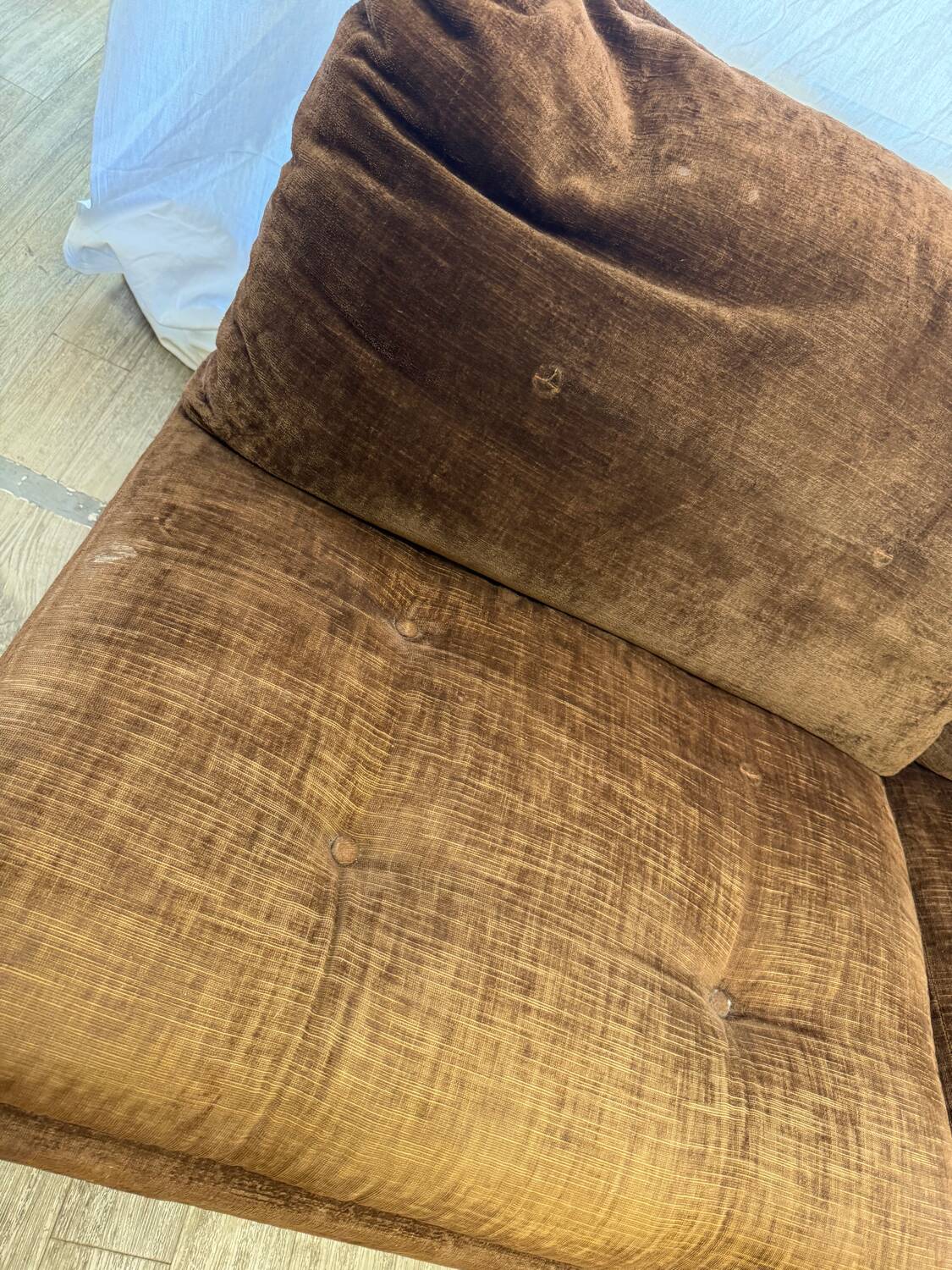Roche Bobois velvet sofa 70s