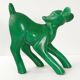 IMPORTANT FAON BAMBI 1960 GIANT VINTAGE GREEN CERAMIC HEIGHT 30CM 60S 19