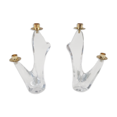 Pair of crystal chandeliers