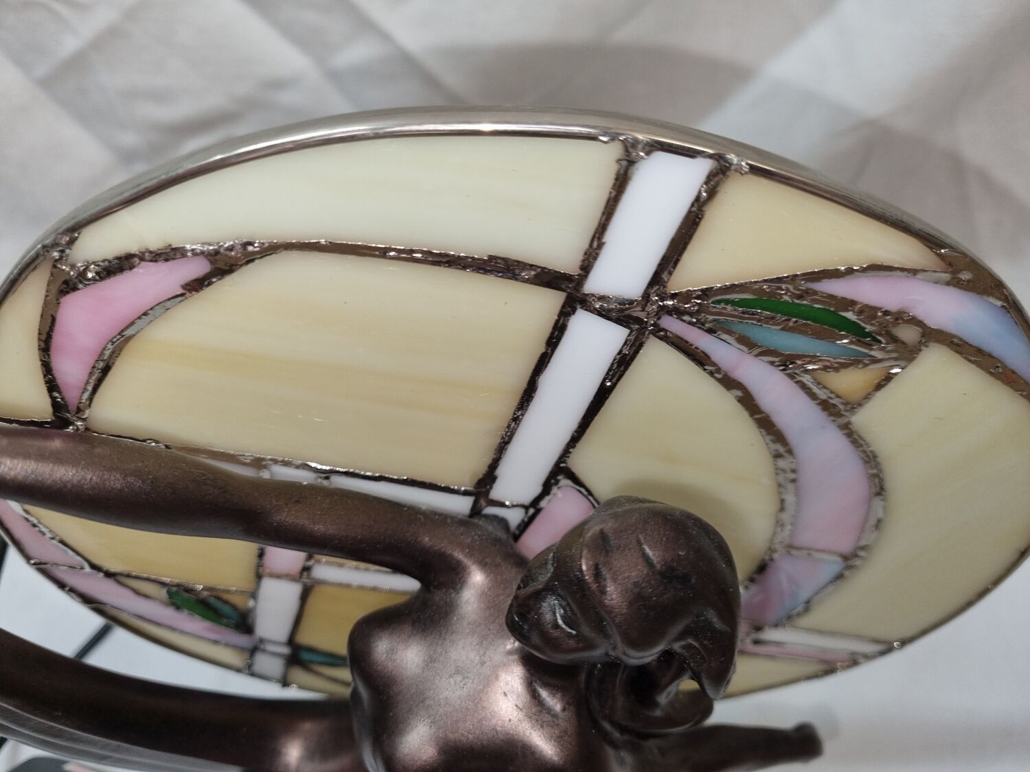 Art Nouveau lamp/ Art Deco dancer