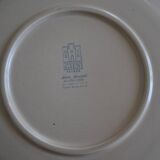 Set of 6 gien plates in colored stoneware