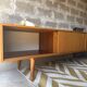 Scandinavian low sideboard in teak, 1970.