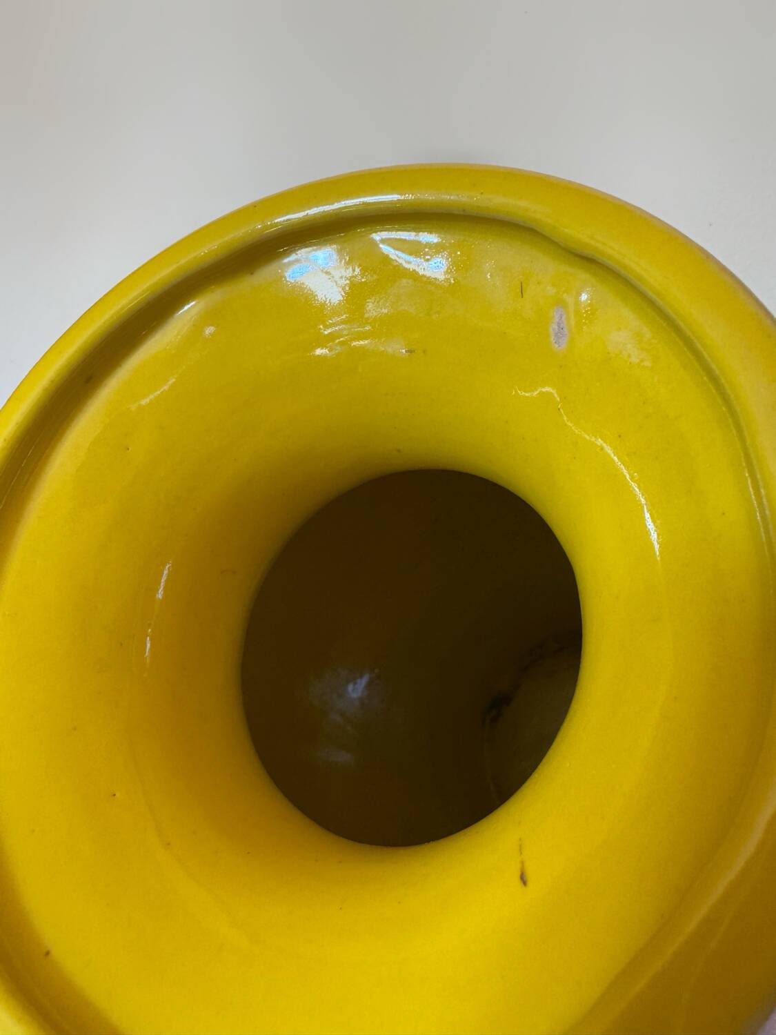 Large yellow vase West Germany 70s
