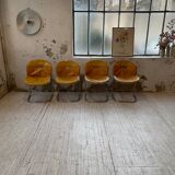 4 chairs Rinaldi "Sabrina" yellow leather