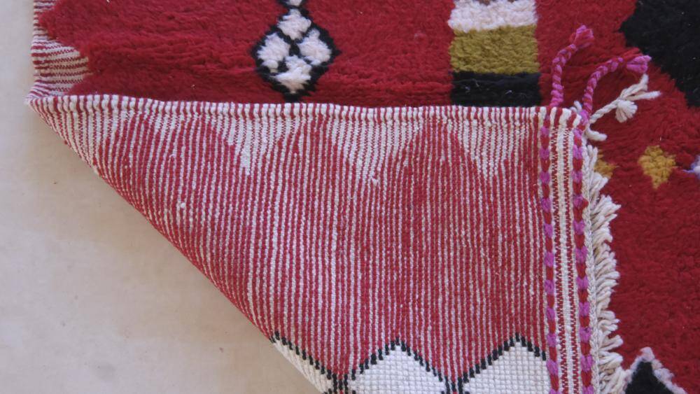 Tapis Rouge Marocain - 302 x 202 cm