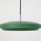 Rare big Lyfa Space Age pendant lamp / Mid-century Danish modern design / 1960s / 1970s / green