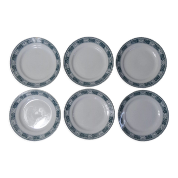 6 flat plates lotus, terre de fer