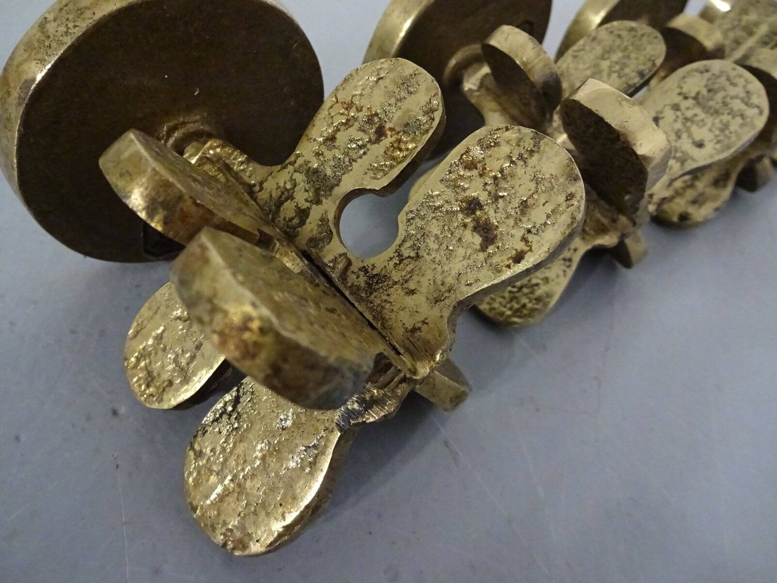 Italian Brutalist Candle Holders by Giuseppe Gallo for Gallo, 1960s, Set of 2