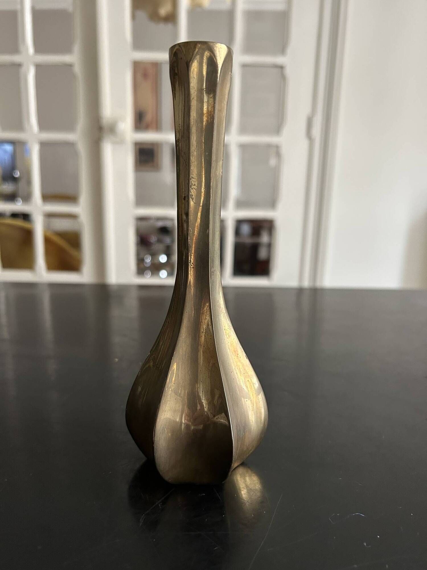 vintage brass vase