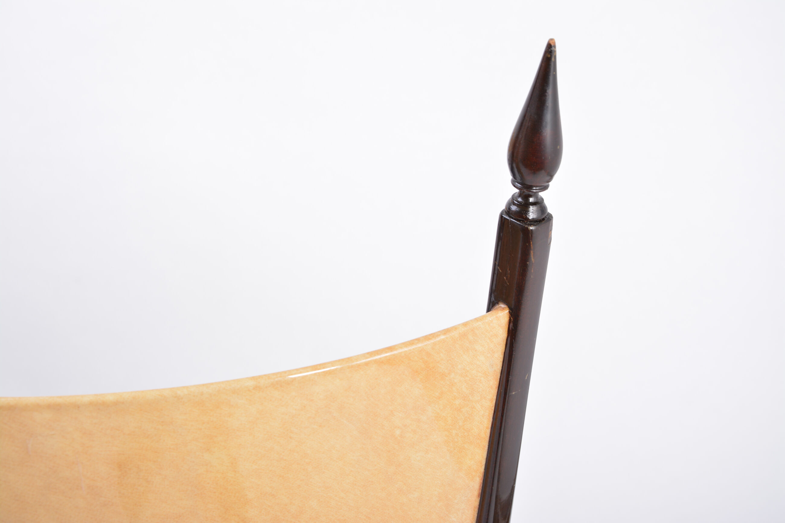 Set of four Italian Mid-Century Modern High Back dining chairs by Aldo Tura