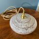 Suspension ou baladeuse globe en verre de Clichy 1950