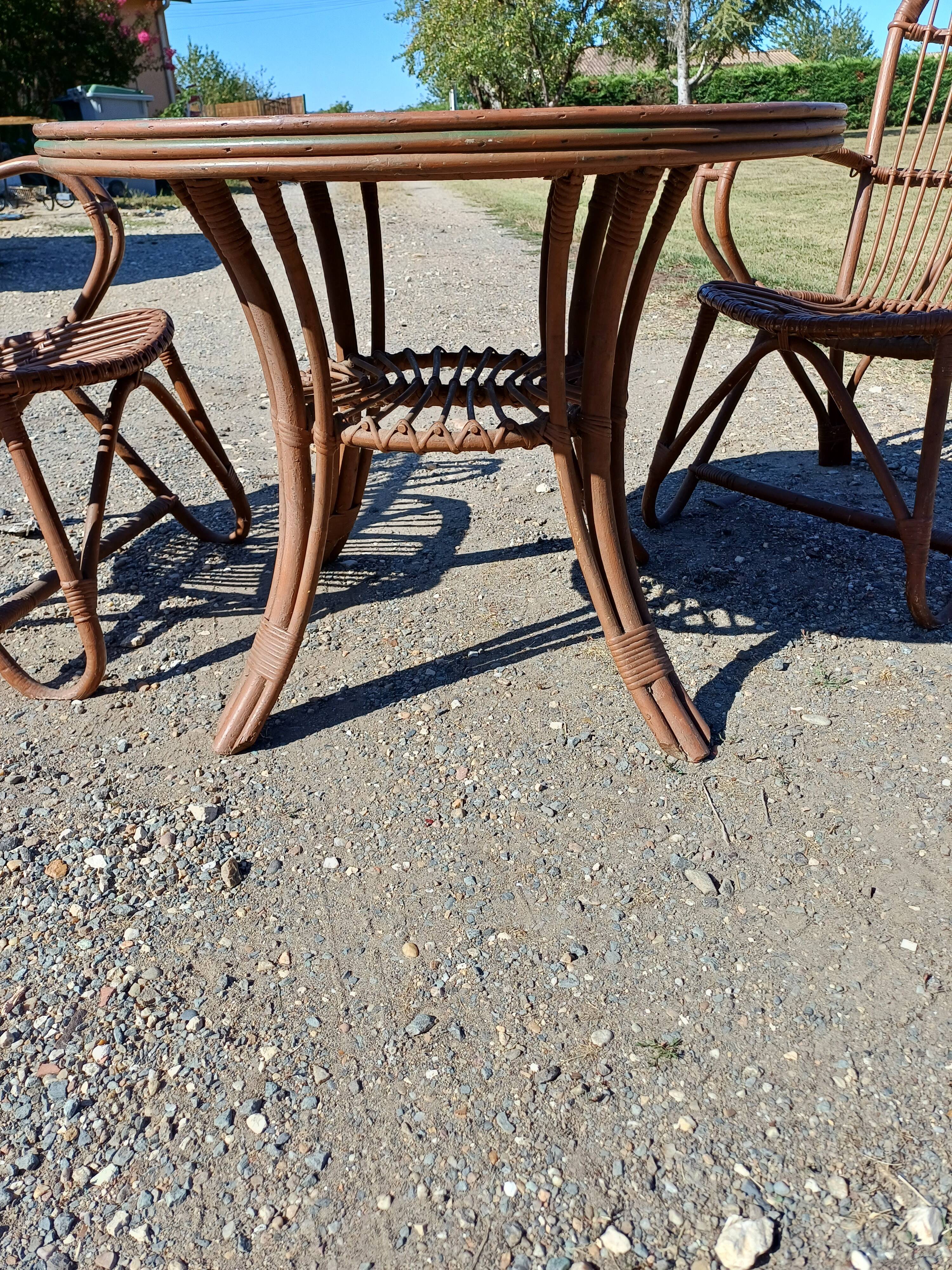 Salon de Jardin en Rotin