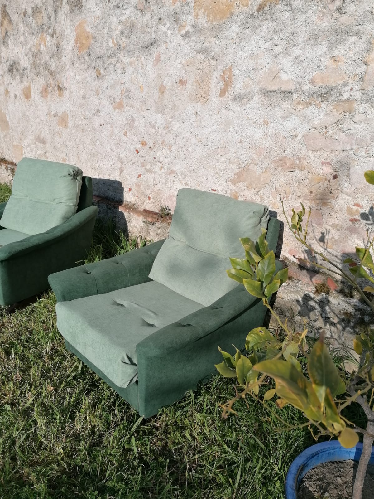 Fauteuil vert relax