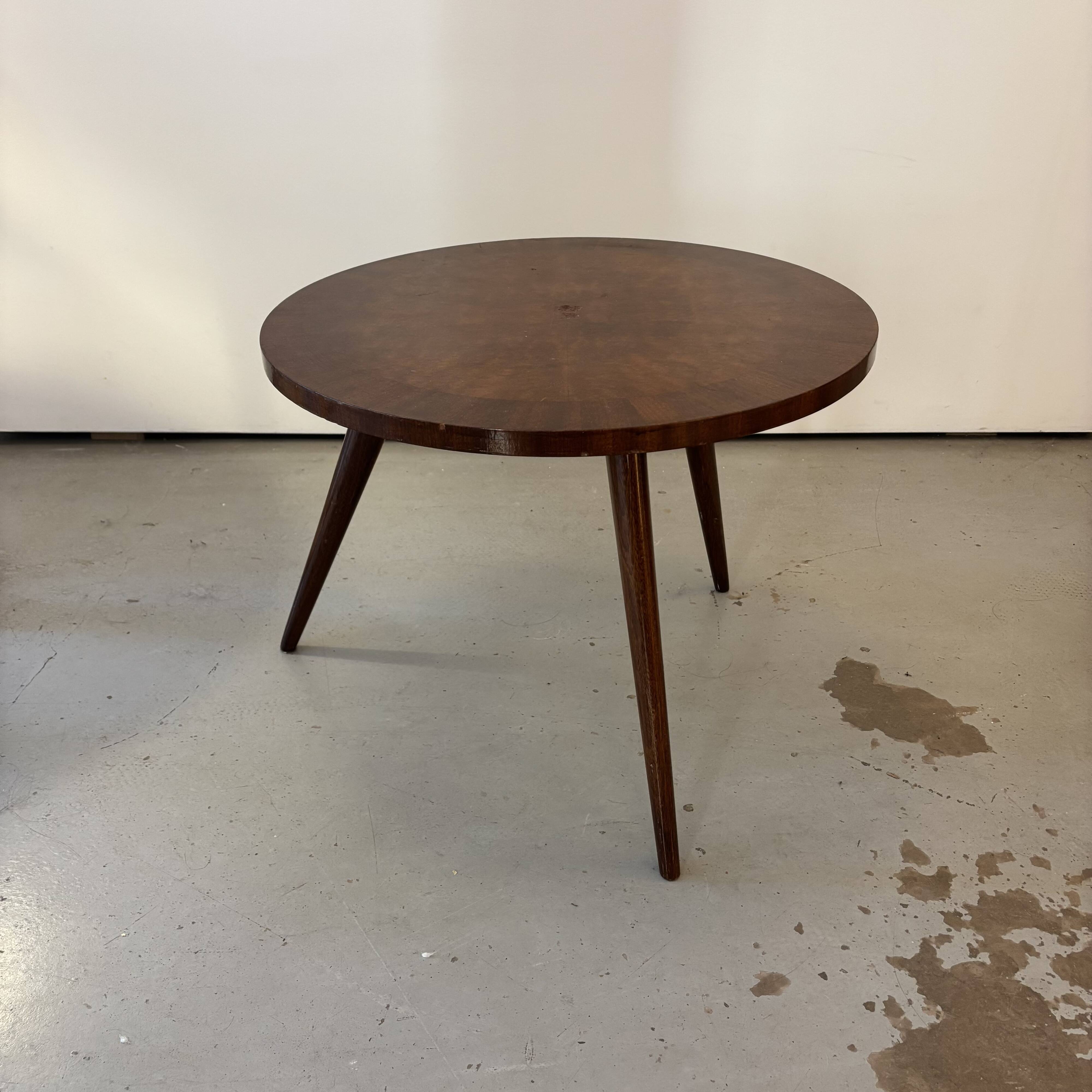 Elm burl coffee table