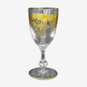 Crystal glass Saint Louis model Massenet gold N°2
