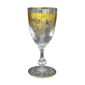 Crystal glass Saint Louis model Massenet gold N°2