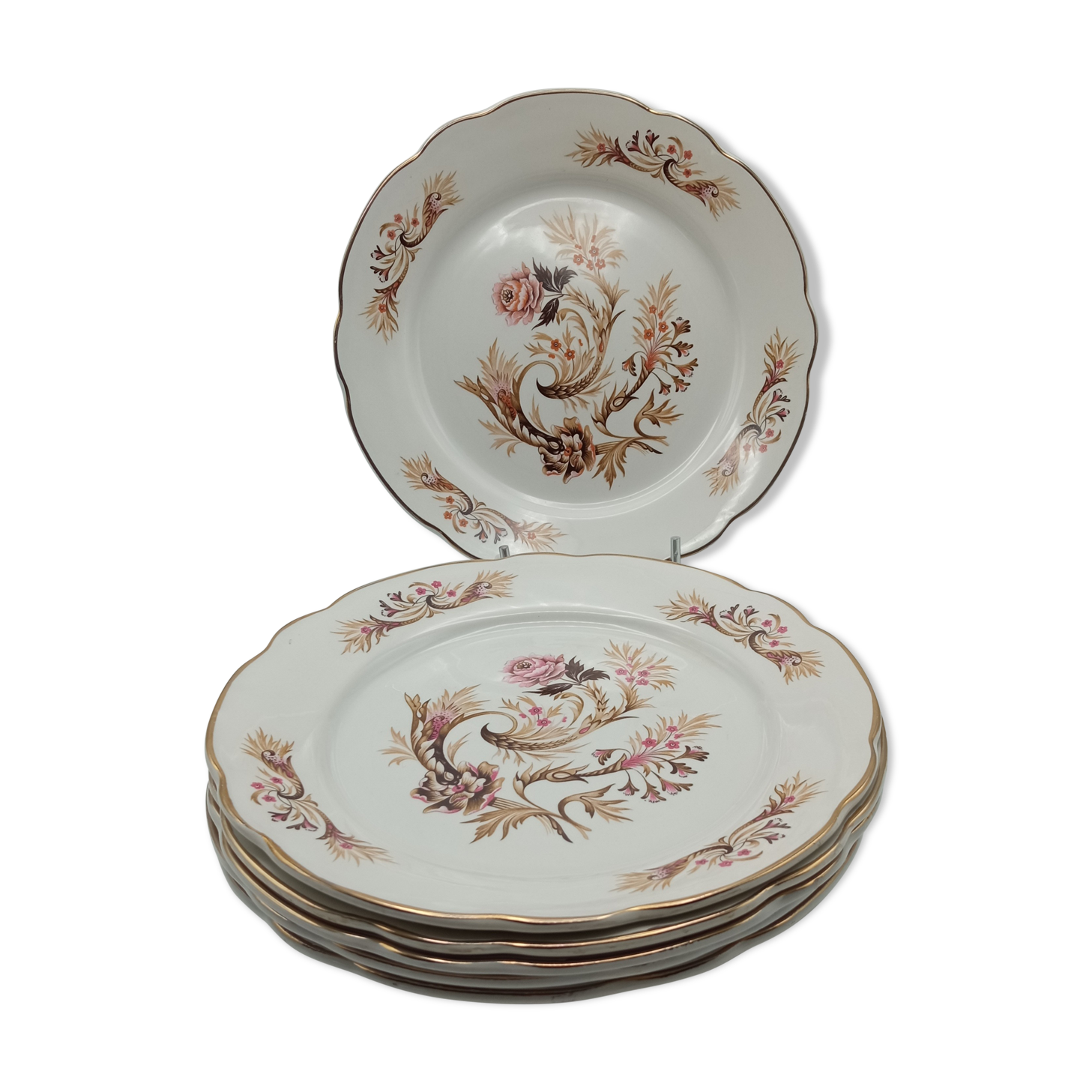 6 ANCIENNES ASSIETTES à soupe DIGOIN SARREGUEMINES Modèle TRIANON (1) EUR 40,00 - PicClick FR