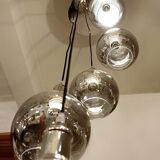 Modern Sculptural Hanging Lamp - 5 glass globes