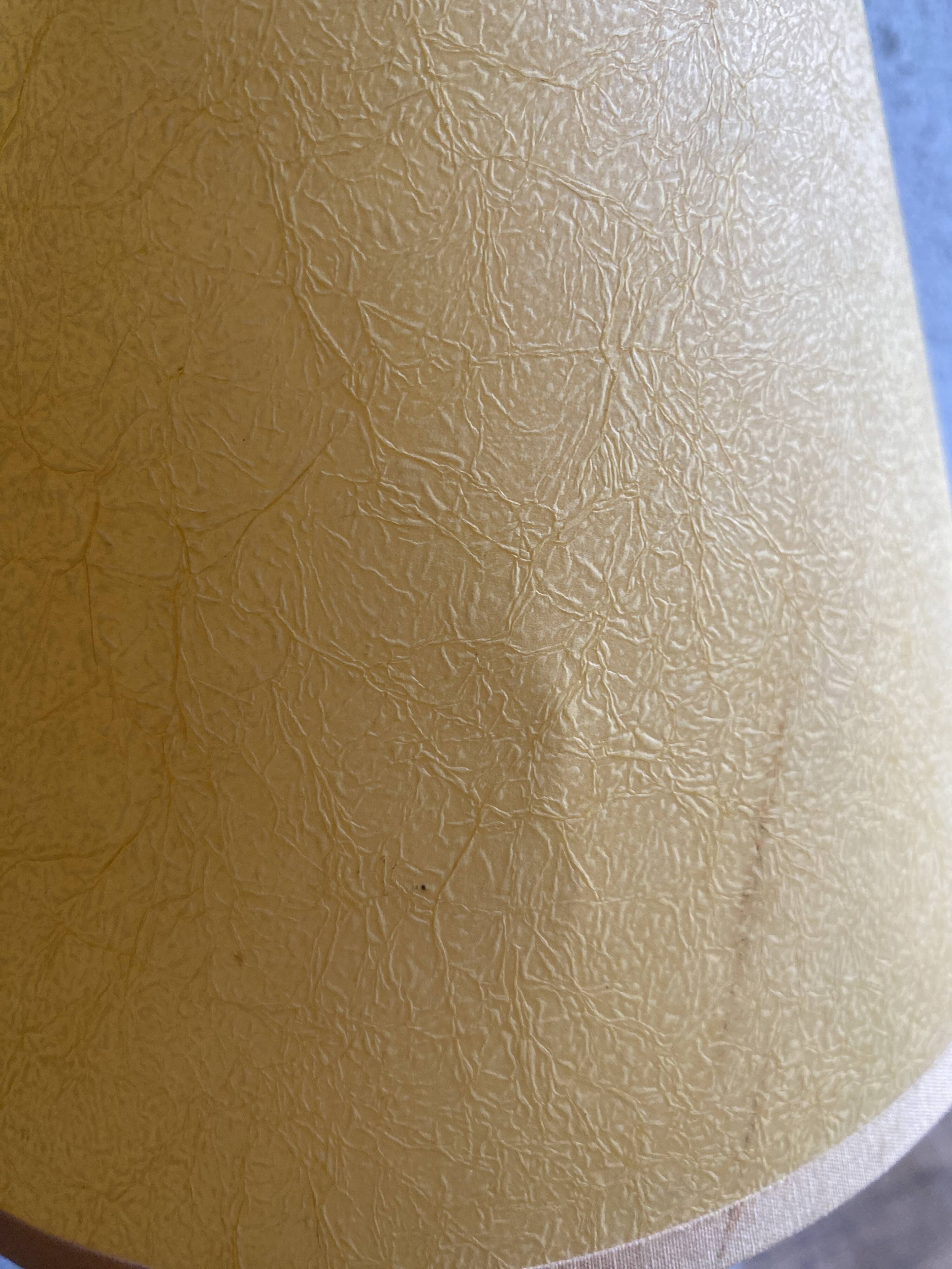 Glass lamp, brass, 2 M fabric cable, 50s lampshade