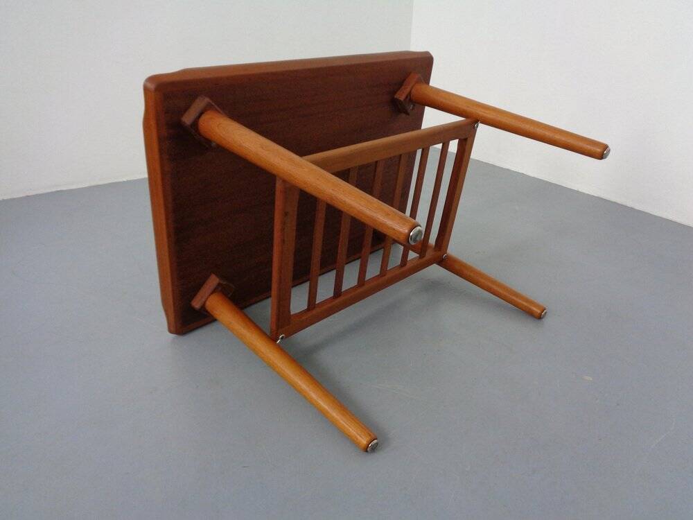 Teak Coffee Table by Holger Georg Jensen for Kubus, Denmark, 1960s