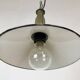 Industrial Green Enamel Military Pendant Lamp with Cast Aluminium Top, 1960