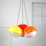 Set of 3 Space Age Pendant Lamps