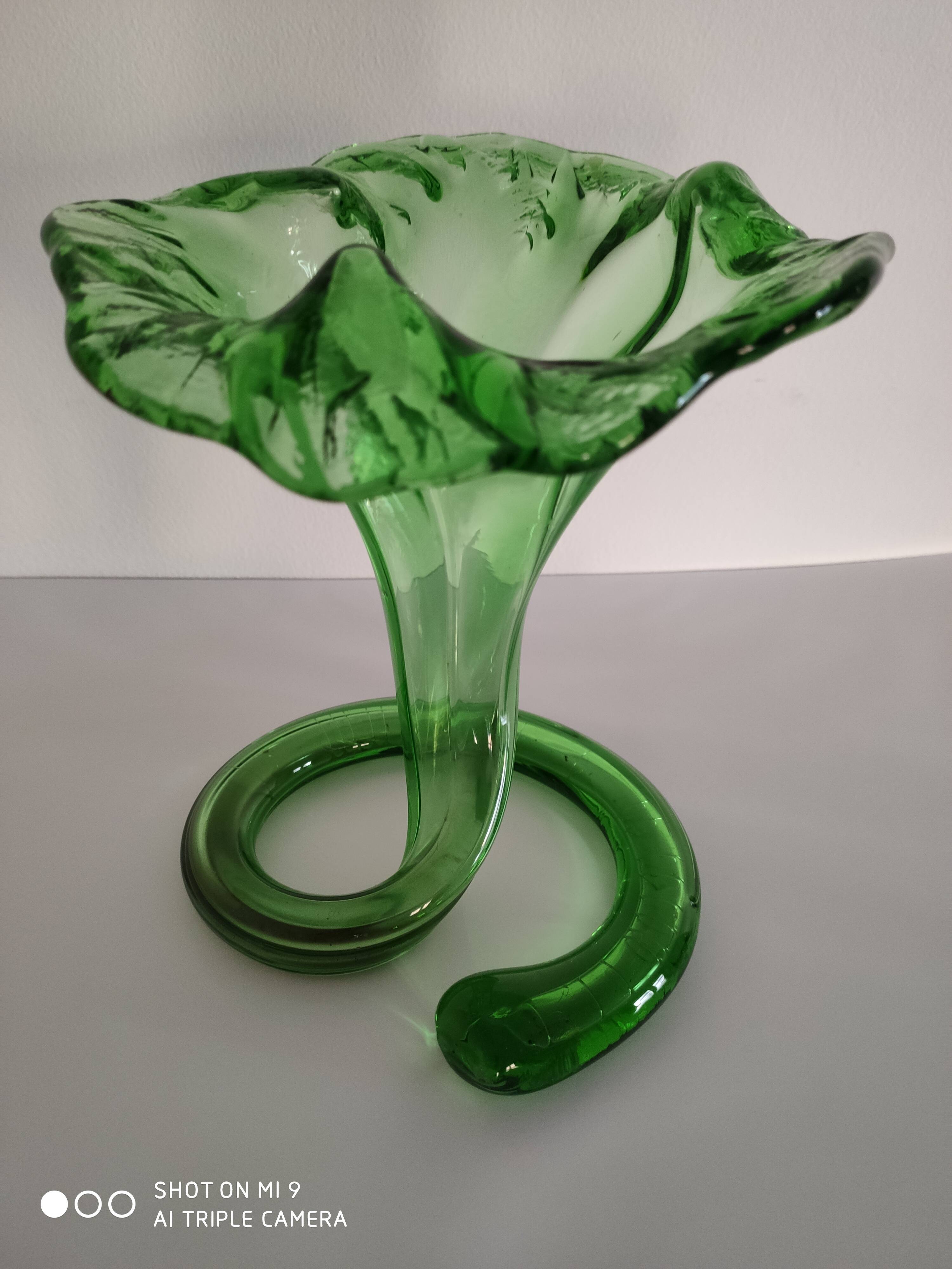 Blown glass vase