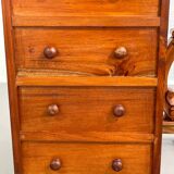 20th century Davenport desk with walnut piano top