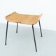 Gian Franco Legler attributed rattan stool, 1950s