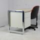 Bureau "space age". Acier laqué, acier chromé. France, circa 1970