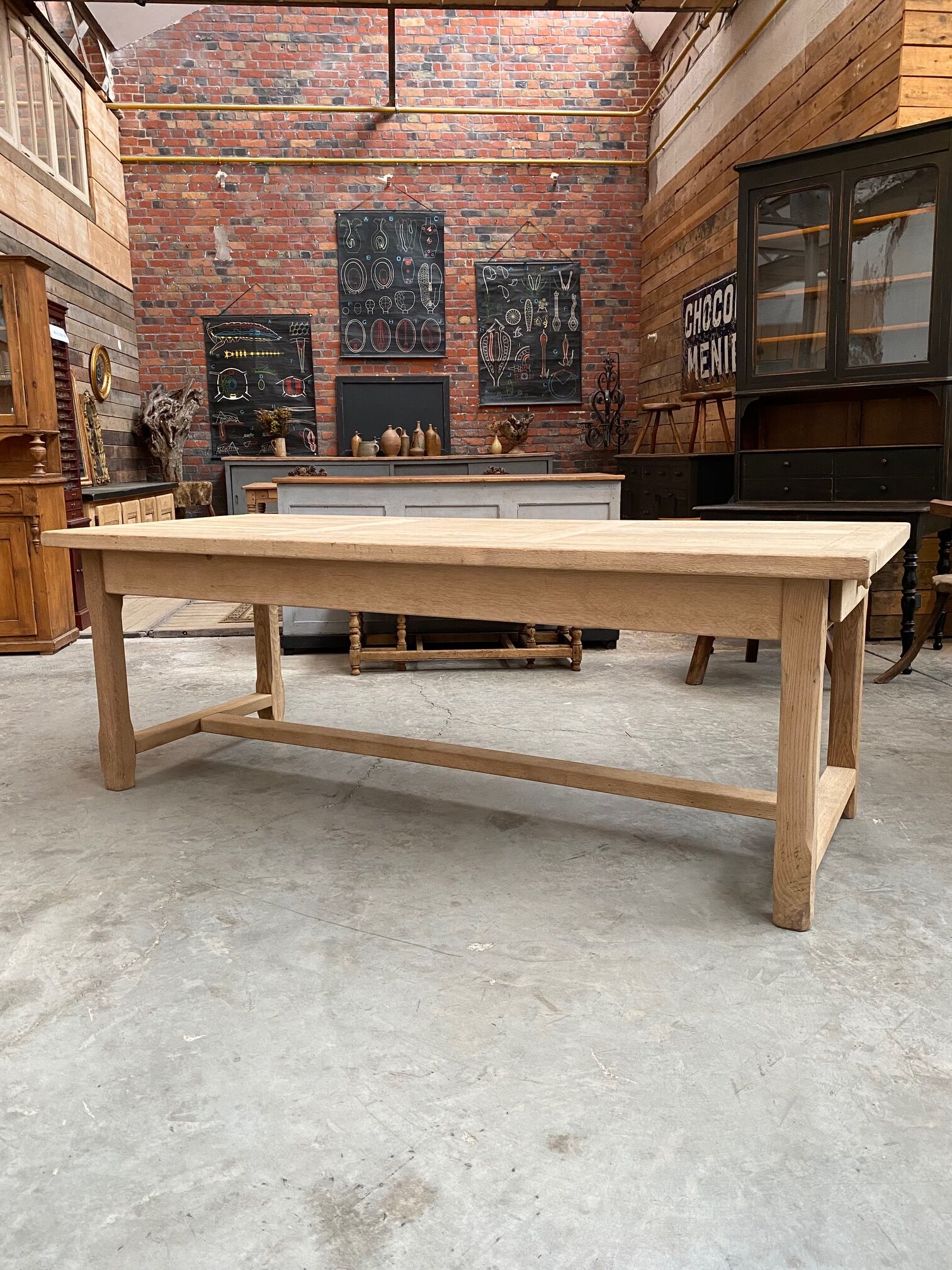 Oak farmhouse table
