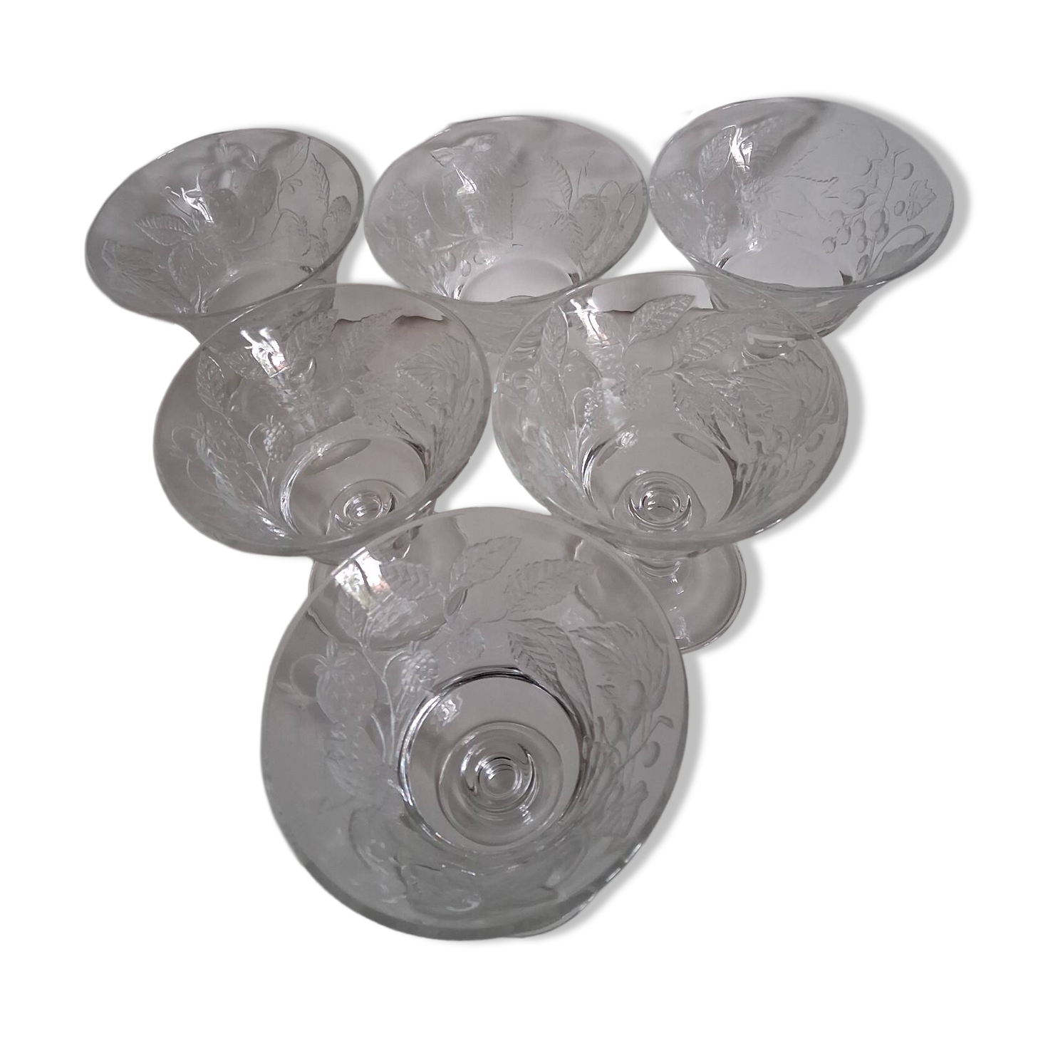 LOT de 6 coupes à glace collection "Délice" de Luminarc