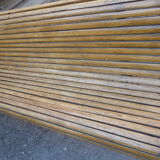 Garden bench wood and cast iron legs