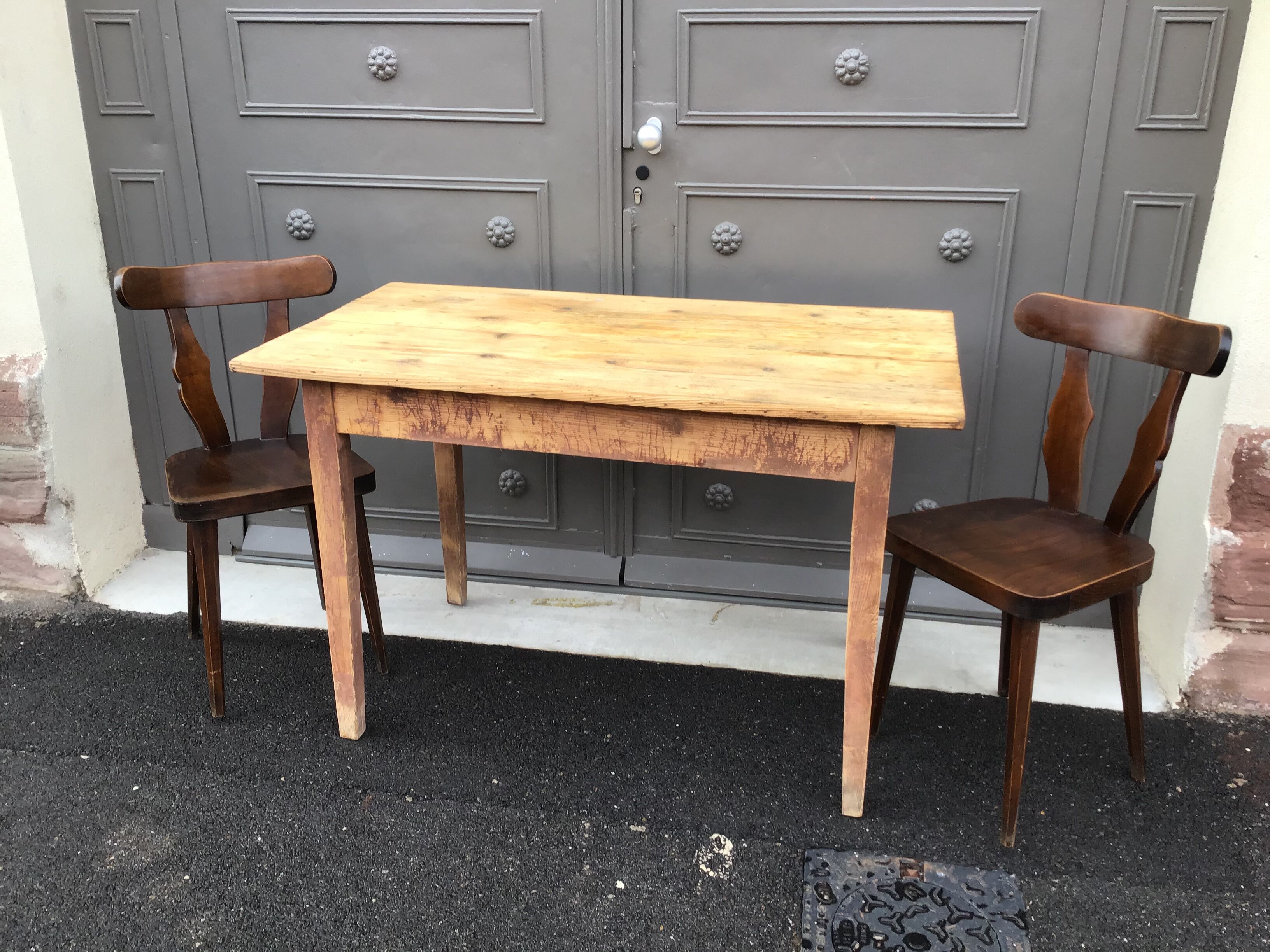 Pair of bistro chairs 1960