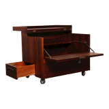 Cube bar in rio-rosewood  designed by Rolf Hesland  for Bruksbo Tegnekontor - Norway - 1960's