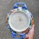 Melonniere dish in Gien earthenware with peony decoration