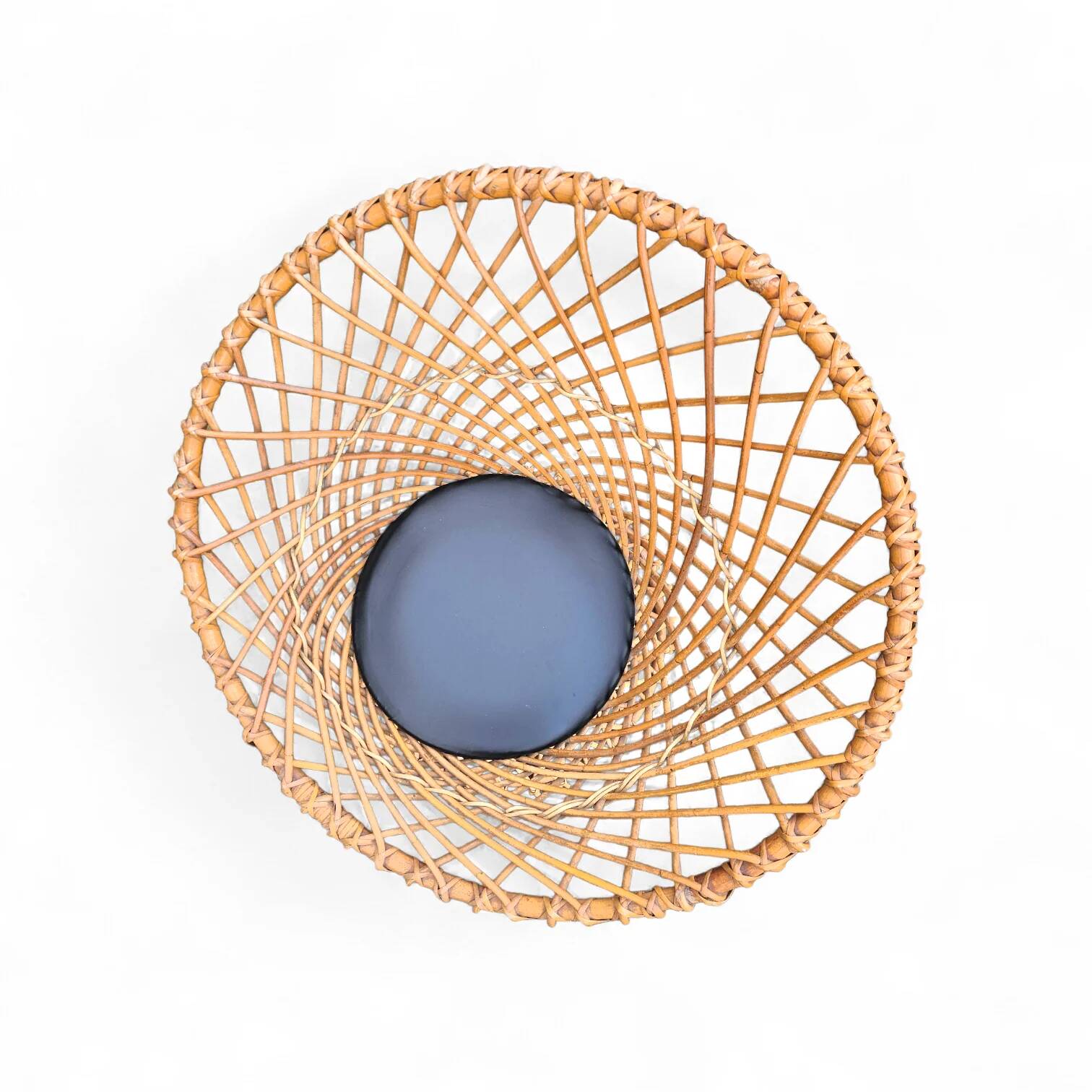 Fauteuil en rotin circulaire Rohé Noordwolde