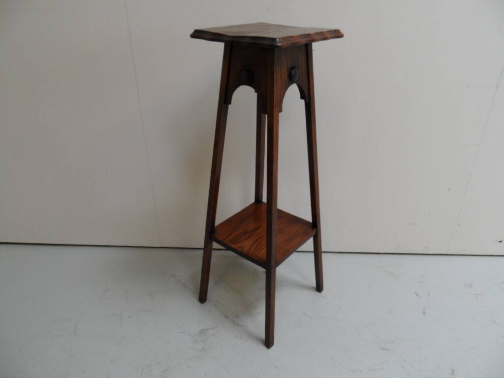 Art Nouveau oak sidetable