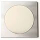 Square brushed aluminum mirror Circa 1990 H. 50 cm - L. 50 cm
