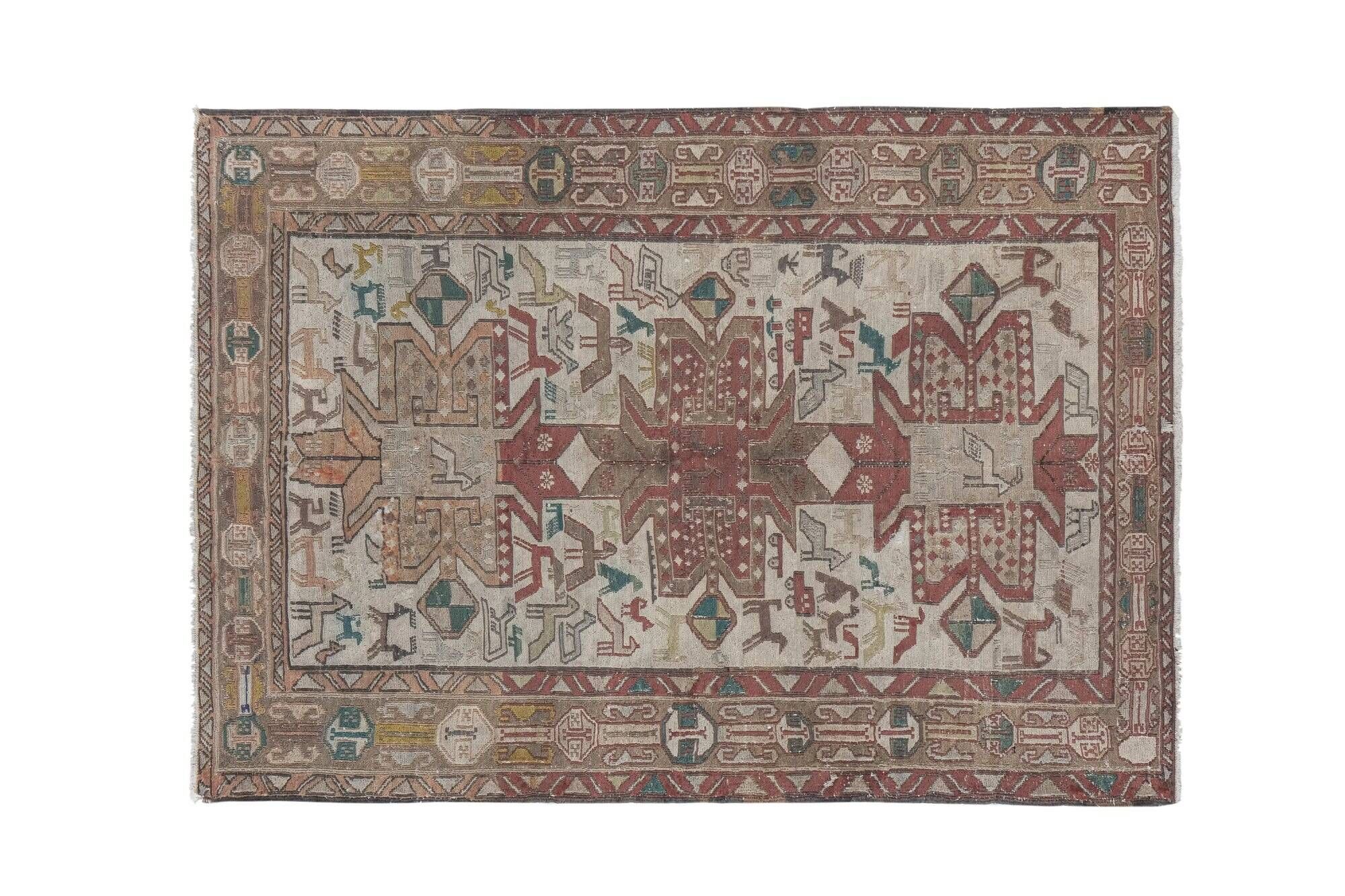 Vintage hand-embroidered tablecloth 100x142 cm
