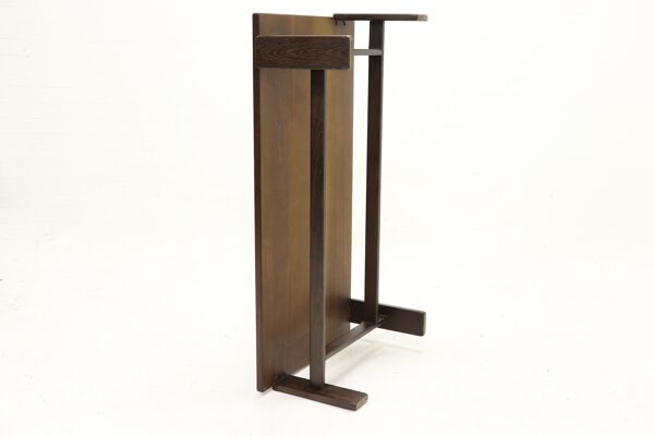 Table à café en bois massif de Wenge asymétrique des années 1960