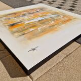 Abstract painting table