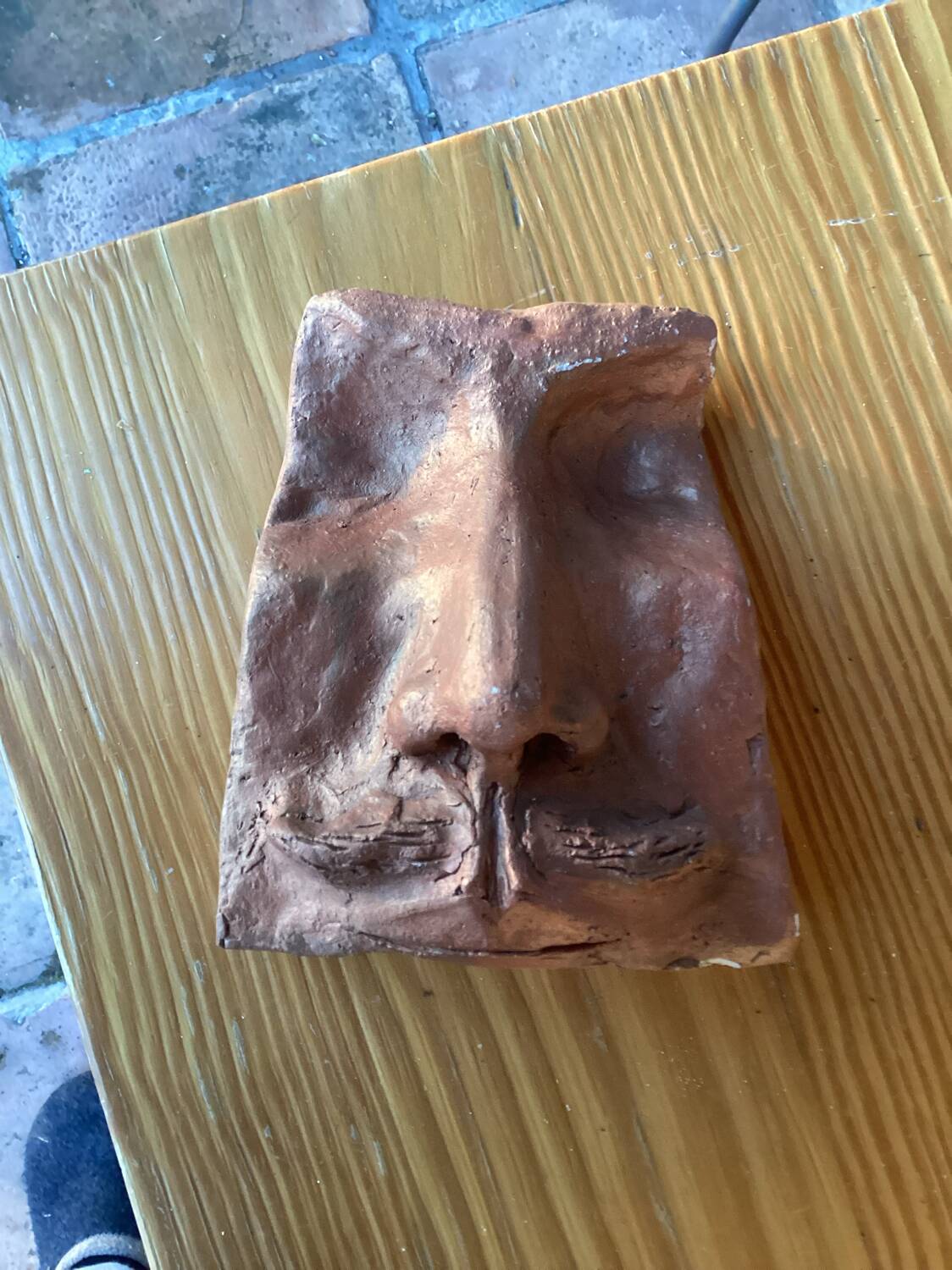 Vintage ceramic half head