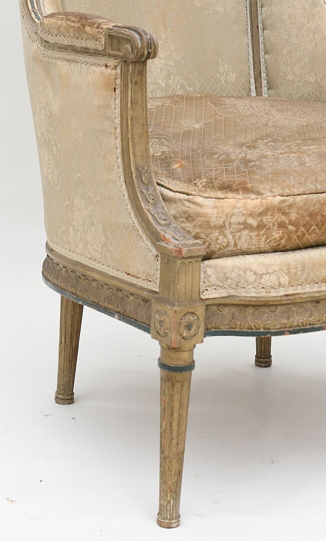 Louis XVI-style bergère chair