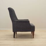 Grey armchair, Italian design, 1970s, production: Italy