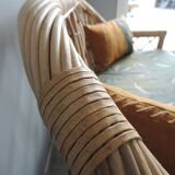 rattan bench